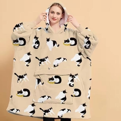comprar Animais Luxo Plush Flannel Hoodie Cobertura Adulto Quente Hoodie Cobertura Grande online manufacture