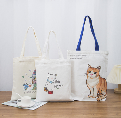 comprar Bolsa de algodão de tela de impressão completa Bolsa de compras com logotipo personalizado online manufacture