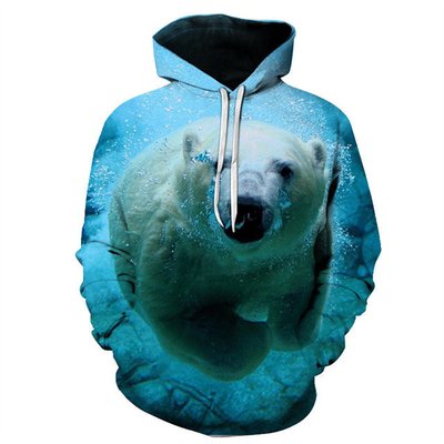 comprar Cotton Polyester Blend Homens Regular-Fit Manga Curta Impressão Hoodie online manufacture