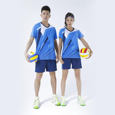 comprar Uniforme de vôlei personalizado Traje de fitness Esporte de equipe masculina e feminina Uniforme de treinamento impresso respirável online manufacture