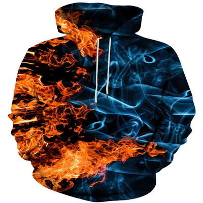 comprar Impressão gráfica masculina Roupas de capota de rua de longa manga vintage de grande porte online manufacture