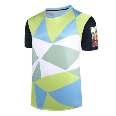 comprar Sublimação personalizada Secagem rápida T-shirt de manga curta competição esportiva pescoço redondo superior impressão digital presente cultural camisa camisa online manufacture