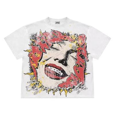 comprar Fabricação de pesos pesados T-shirts cortados Homens Algodão Boxy T-shirts gráficos para homens online manufacture