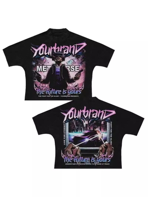 comprar T-shirt Dtg Streetwear Personalização Gráfica Impressão Digital de Grande Tamanho T-shirt online manufacture