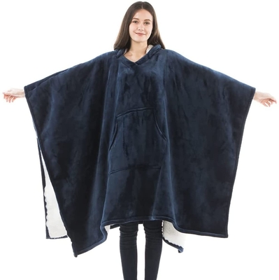 Velo de bolso gigante cobertores com capuz de grande porte