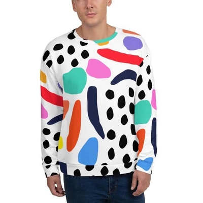 Camisa de sublevação personalizada de pescoço de tripulação respirável