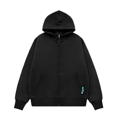 Unisex Custom 350gm Sublimação Hoodies em branco Puff Impressão Zip Up Hoodie