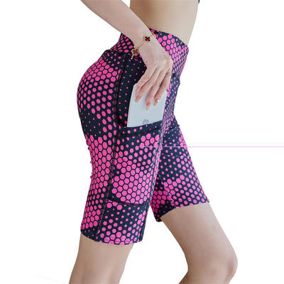Leggings de cintura alta de cinco quartos de design personalizado