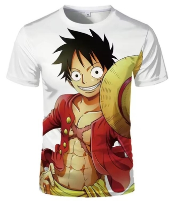 T-shirt de animação para homens de moda