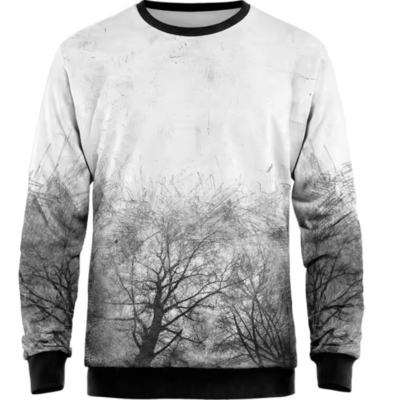 Camisa de sublimação de moda de crewneck 100 camisa de poliéster OEM