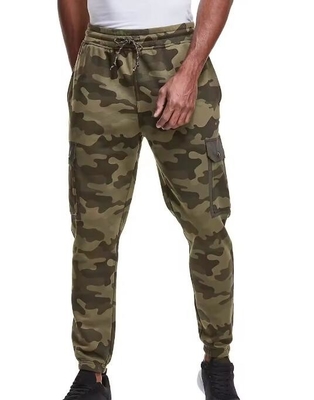 Pantalhões de algodão para homens com dois bolsos laterais