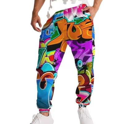 Impressão completa Sublimação Street Homens Sweatpants Oversized