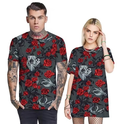 Camisas de sublimação de comprimento de quadril e tamanho