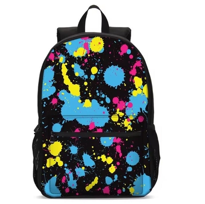 Cintos ajustáveis Mochilas impressas personalizadas Mochilas escolares de poliéster
