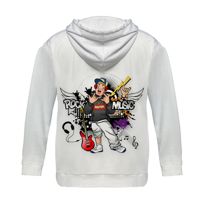 Caveira de Halloween Gráfico Hoodies de grande porte Impresso Sweatshirt de grande porte Lava-máquina