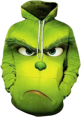 Camisola de Natal Unisex Novidade Camisola de Halloween Pulôver Capuzado Com Bolso