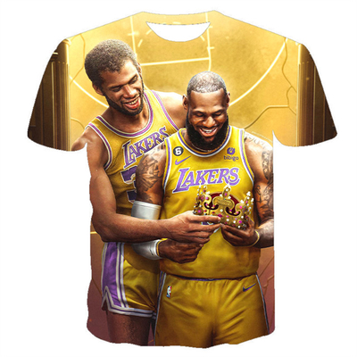 Camisa de basquete masculina Camisa de basquete de LA número 23 Camisa de desporto